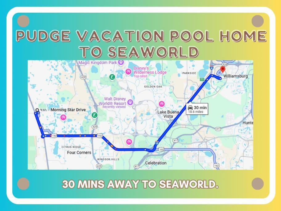Pudge Vacation Poolspa Home Near Disney أورلاندو المظهر الخارجي الصورة